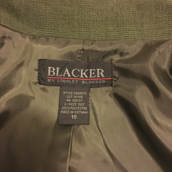 🚫SOLD🚫Stanley Blacker Fully Lined 2 Piece Suit S - Picture 5 of 6